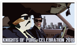 Knights of Porg Celebration Bumper Stickers 8.48" X 3"