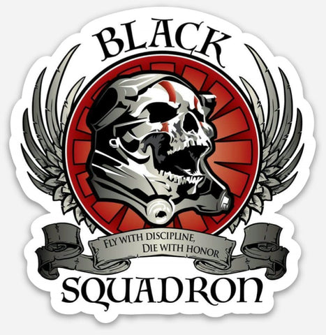 Black Squadron 3" Vinyl Decal