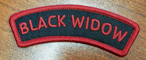Black Widow Rocker Patch