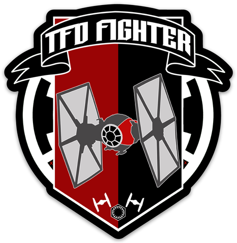 First Order Tie ships logo sticker 3"
