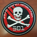 11" JRS Inferno patch RED METALLIC