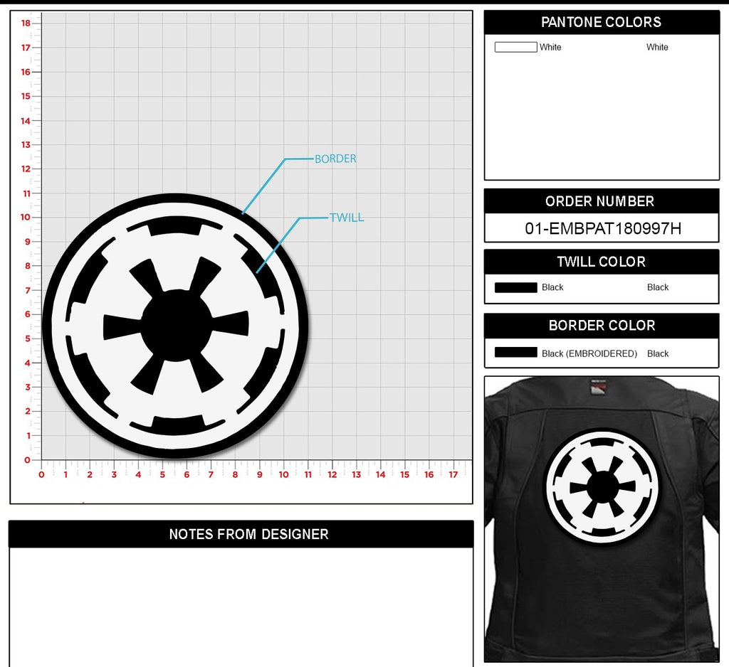 Vinyl Imperial Cog Patches