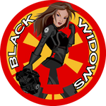 Black Widows Logo 1.5" Lapel Pins