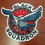 3.5" Black Squadron Hawk patch