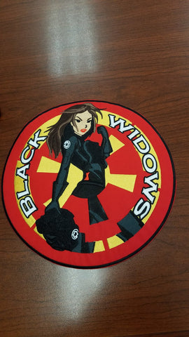 9" Black Widows Back Patches
