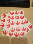 Rebel Logo KILL Vinyl Decal Sheet (12 Decals)