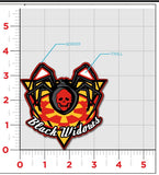 3.5" Black Widows Spider patch