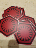 First Order Cog 3" Vinyl Diecut Decal