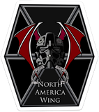 North America Wing logo sticker 4"