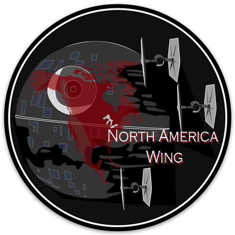 North America Wing logo sticker 4"