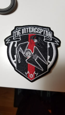 TIE INTERCEPTOR logo 3.5" patches