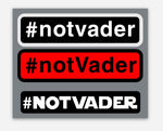 #notvader Tritext Logo 4" Vinyl Decal