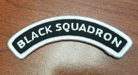 3.5" BLACK SQUADRON Rocker Patch