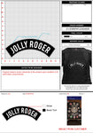 11" "Jolly Roger" Top Rocker Patch