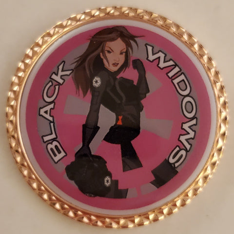 Black Widow 1.75" Rose Gold coin