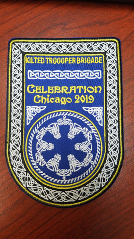 Kilted Trooper Celebration Chicago patch (blue)