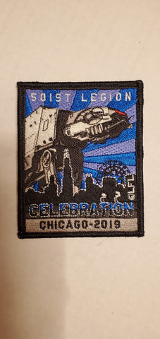 3.5" 501st Legion Celebration Chicago METALLIC patch